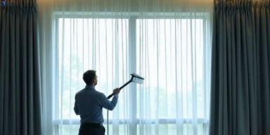 Commercial curtain stain removal service gilston hotels offices restaurants